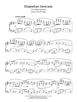 page one of Elizabethan Serenade (Piano Solo)