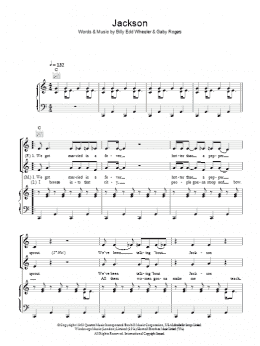page one of Jackson (Piano, Vocal & Guitar Chords)