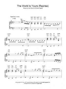 page one of The World Is Yours (Reprise) (Piano, Vocal & Guitar Chords)