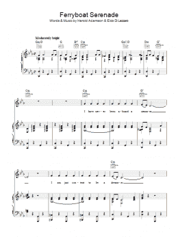 page one of Ferryboat Serenade (Piano, Vocal & Guitar Chords)