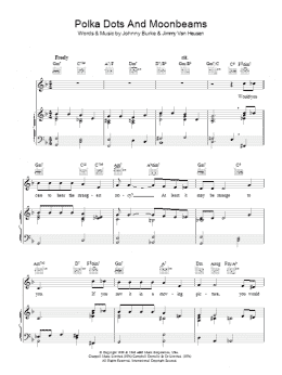 page one of Polka Dots And Moonbeams (Piano, Vocal & Guitar Chords)