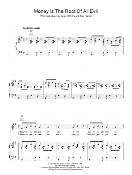 page one of Money Is The Root Of All Evil (Piano, Vocal & Guitar Chords)