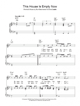 page one of This House Is Empty Now (Piano, Vocal & Guitar Chords)