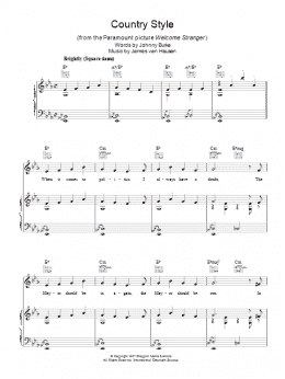 page one of Country Style (Piano, Vocal & Guitar Chords)