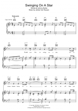 page one of Swinging On A Star (Piano, Vocal & Guitar Chords)
