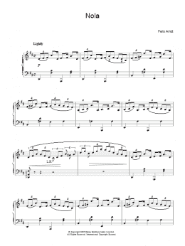 page one of Nola (Piano Solo)