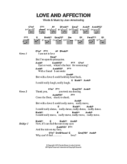 page one of Love And Affection (Guitar Chords/Lyrics)