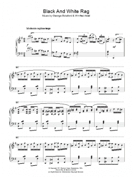 page one of Black And White Rag (Piano Solo)