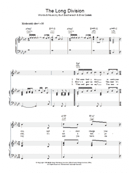 page one of The Long Division (Piano, Vocal & Guitar Chords)