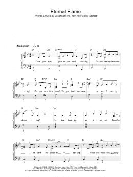 page one of Eternal Flame (Easy Piano)