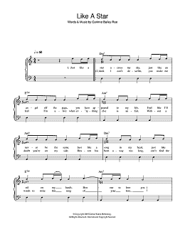 page one of Like A Star (Easy Piano)