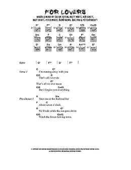 page one of For Lovers (feat. Pete Doherty) (Guitar Chords/Lyrics)