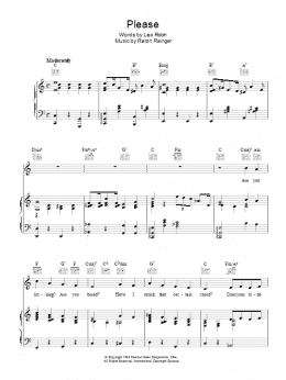page one of Please (Piano, Vocal & Guitar Chords)