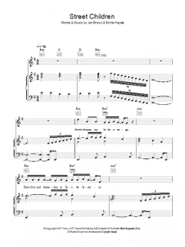 page one of Street Children (Piano, Vocal & Guitar Chords)