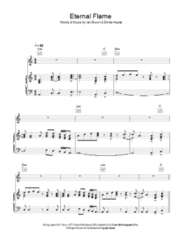 page one of Eternal Flame (Piano, Vocal & Guitar Chords)