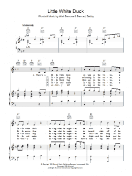 page one of Little White Duck (Piano, Vocal & Guitar Chords)
