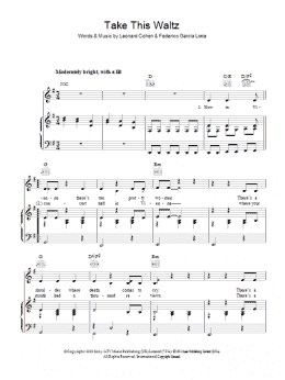 page one of Take This Waltz (Piano, Vocal & Guitar Chords)