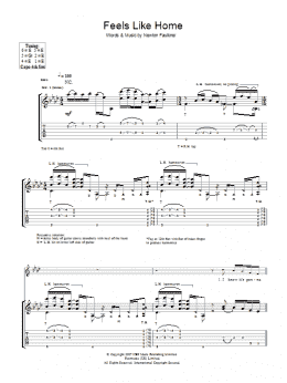 page one of Feels Like Home (Guitar Tab)