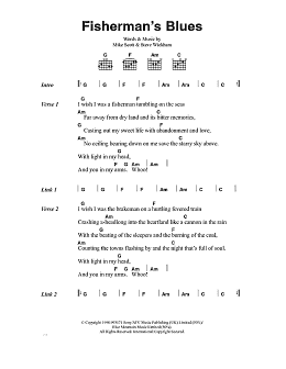 page one of Fisherman's Blues (Guitar Chords/Lyrics)