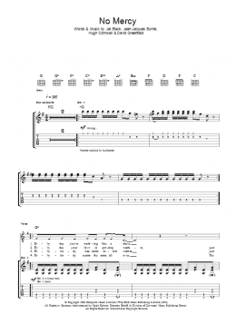 page one of No Mercy (Guitar Tab)