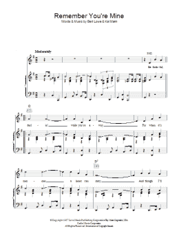 page one of Remember You're Mine (Piano, Vocal & Guitar Chords)