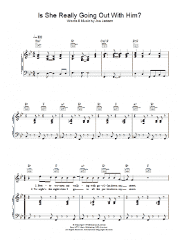 page one of Is She Really Going Out With Him? (Piano, Vocal & Guitar Chords)
