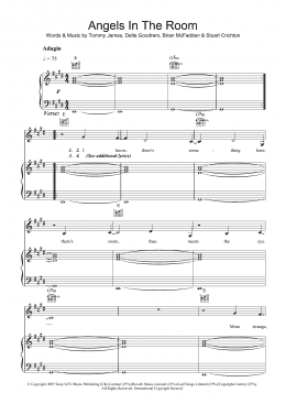 page one of Angels In The Room (Piano, Vocal & Guitar Chords)