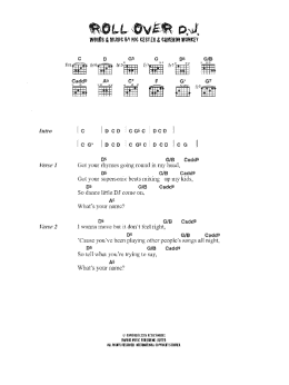 page one of Rollover D. J. (Guitar Chords/Lyrics)