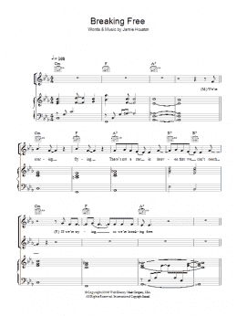 page one of Breaking Free (from High School Musical) (Piano, Vocal & Guitar Chords)