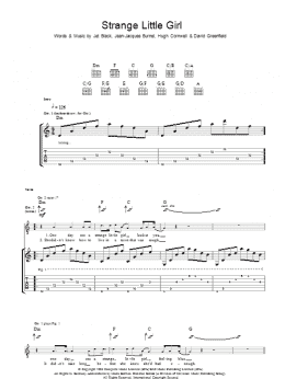 page one of Strange Little Girl (Guitar Tab)