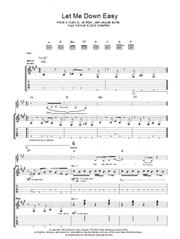 page one of Let Me Down Easy (Guitar Tab)