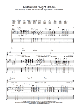 page one of Midnight Summer Dream (Guitar Tab)
