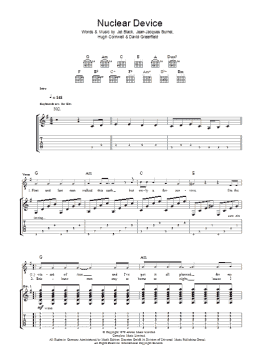 page one of Nuclear Device (Guitar Tab)