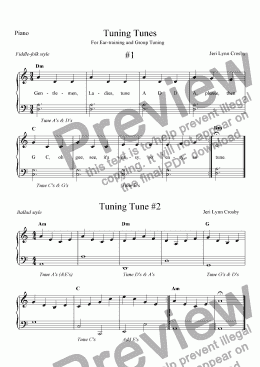 page one of Three Tuning Tunes