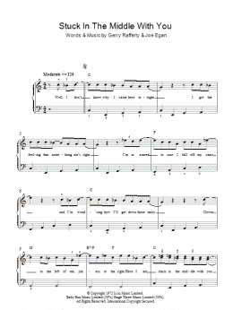 page one of Stuck In The Middle With You (Easy Piano)