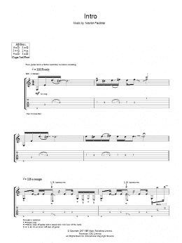 page one of Intro (Guitar Tab)