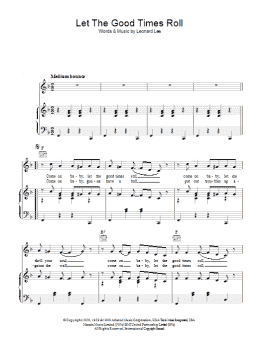 page one of Let The Good Times Roll (Piano, Vocal & Guitar Chords)
