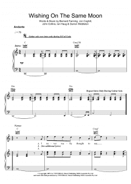 page one of Wishing On The Same Moon (Piano, Vocal & Guitar Chords)