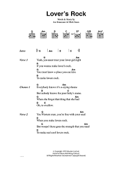 page one of Lover's Rock (Guitar Chords/Lyrics)