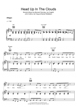 page one of Head Up In The Clouds (Piano, Vocal & Guitar Chords)