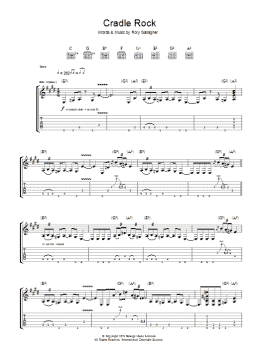 page one of Cradle Rock (Guitar Tab)