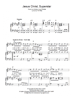 page one of Jesus Christ, Superstar (Piano, Vocal & Guitar Chords)