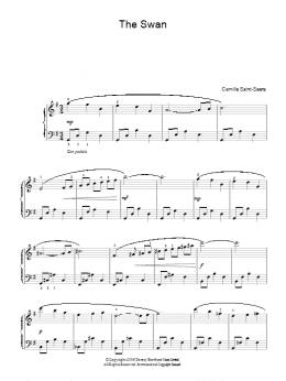 page one of The Swan (Piano Solo)