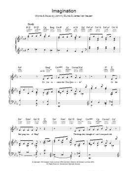page one of Imagination (Piano, Vocal & Guitar Chords)