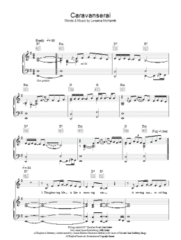 page one of Caravanserai (Piano, Vocal & Guitar Chords)