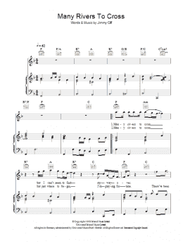 page one of Many Rivers To Cross (Piano, Vocal & Guitar Chords)