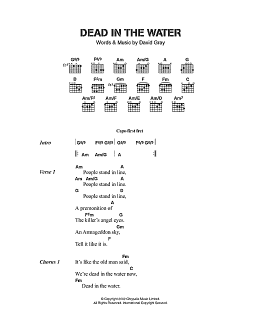 page one of Dead In The Water (Guitar Chords/Lyrics)