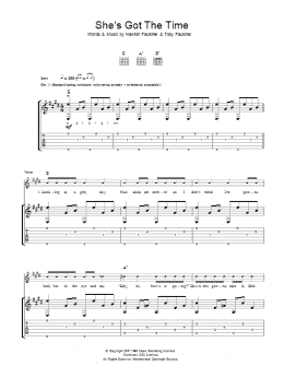 page one of She's Got The Time (Guitar Tab)