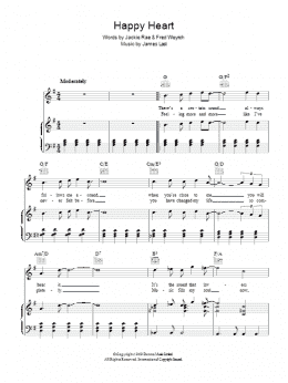 page one of Happy Heart (Piano, Vocal & Guitar Chords)