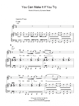 page one of You Can Make It If You Try (Piano, Vocal & Guitar Chords)